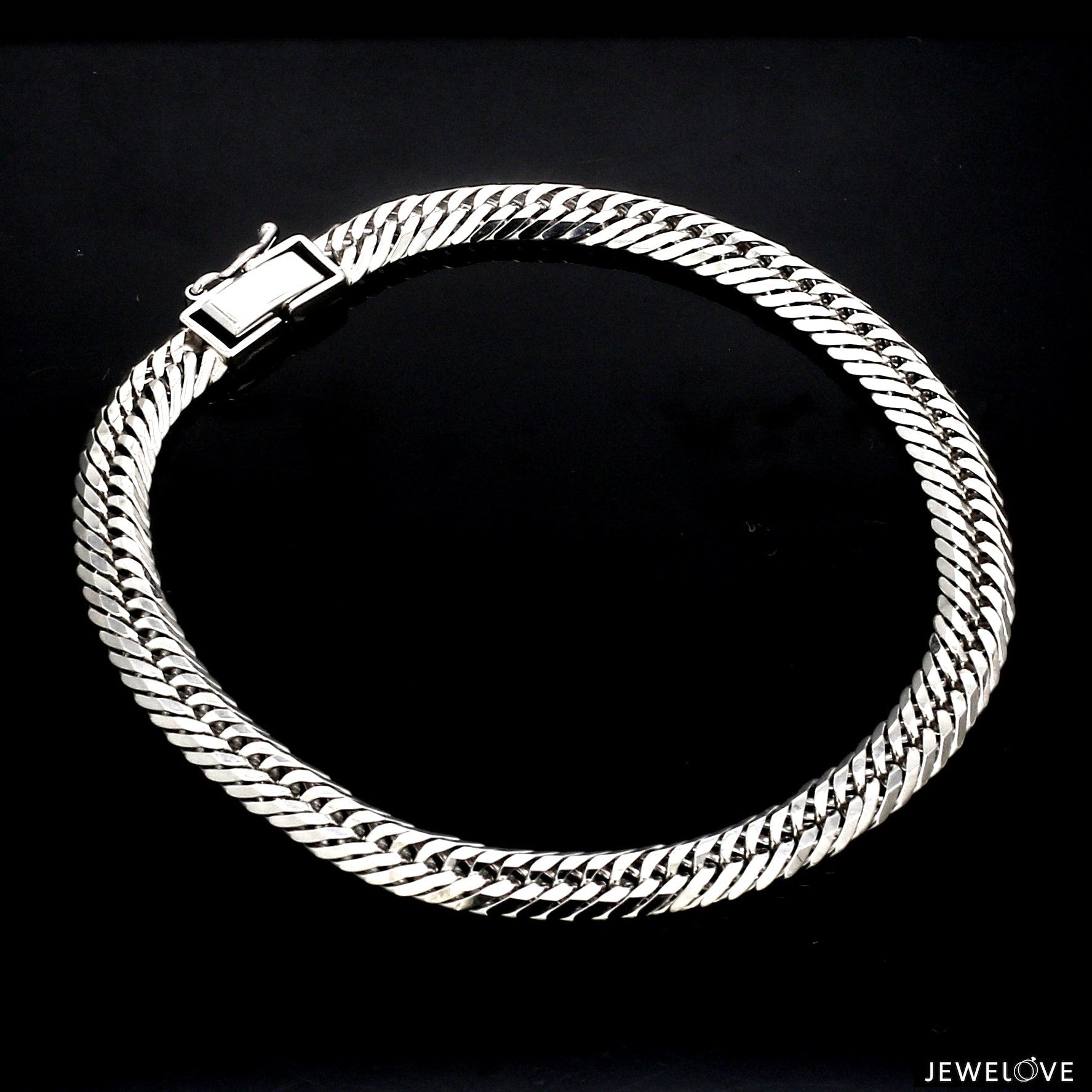 6mm Japanese Platinum Cuban Bracelet for Men JL PTB 1176-A