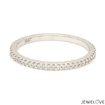 Load image into Gallery viewer, Thin Half Eternity Diamond Ring in Platinum JL PT 284-A
