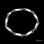 Load image into Gallery viewer, 4.75mm Platinum &amp; Rose Gold Bracelet for Men JL PTB 1279
