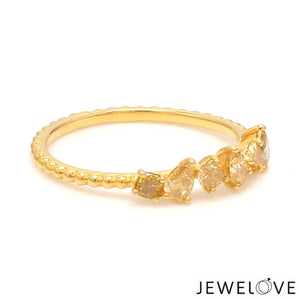 18K Yellow Gold Ring with Yellow Diamond JL AU 126