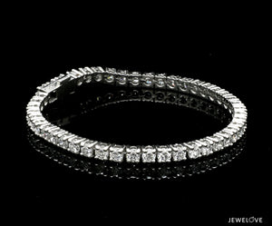 15-Pointer Lab Grown Diamond Single Line Platinum Tennis Bracelet JL PTB LG 646-A