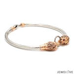 Load image into Gallery viewer, Platinum &amp; Rose Gold Jaguar Bracelet for Men JL PTB 1234
