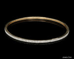 Load image into Gallery viewer, 18K Gold with Diamonds Single Line Eternity Bangle JL AU B 101
