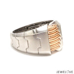 Load image into Gallery viewer, Men of Platinum | Heavy Platinum Rose Gold Ring for Leaders JL PT 685R
