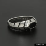 Load image into Gallery viewer, Platinum Ring with Black Enamel for Men JL PT 1310   Jewelove.US
