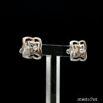 Load image into Gallery viewer, Platinum Rose Gold Diamond Earrings for Women JL PT E 348
