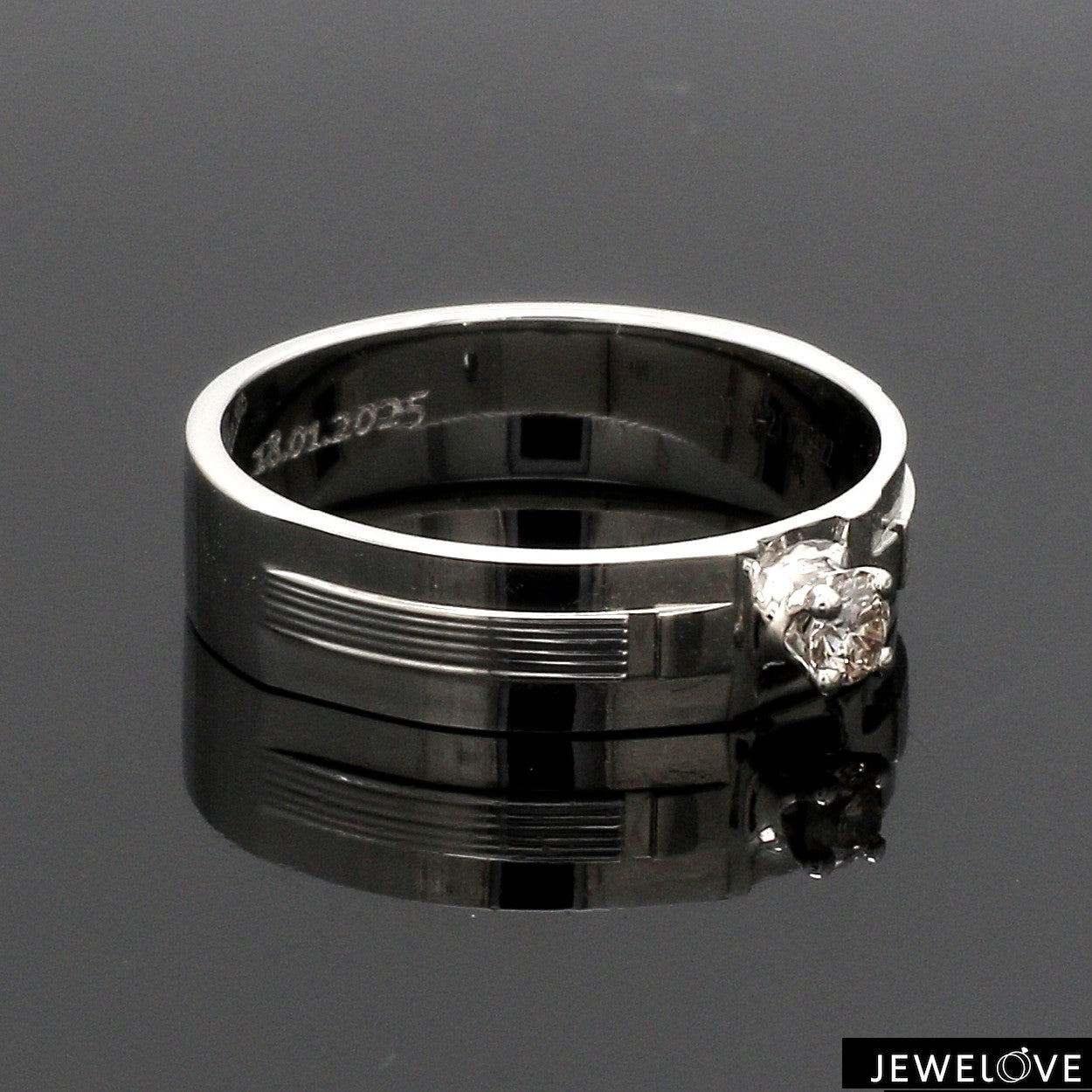 Designer Platinum Couple Rings with Diamonds JL PT 920