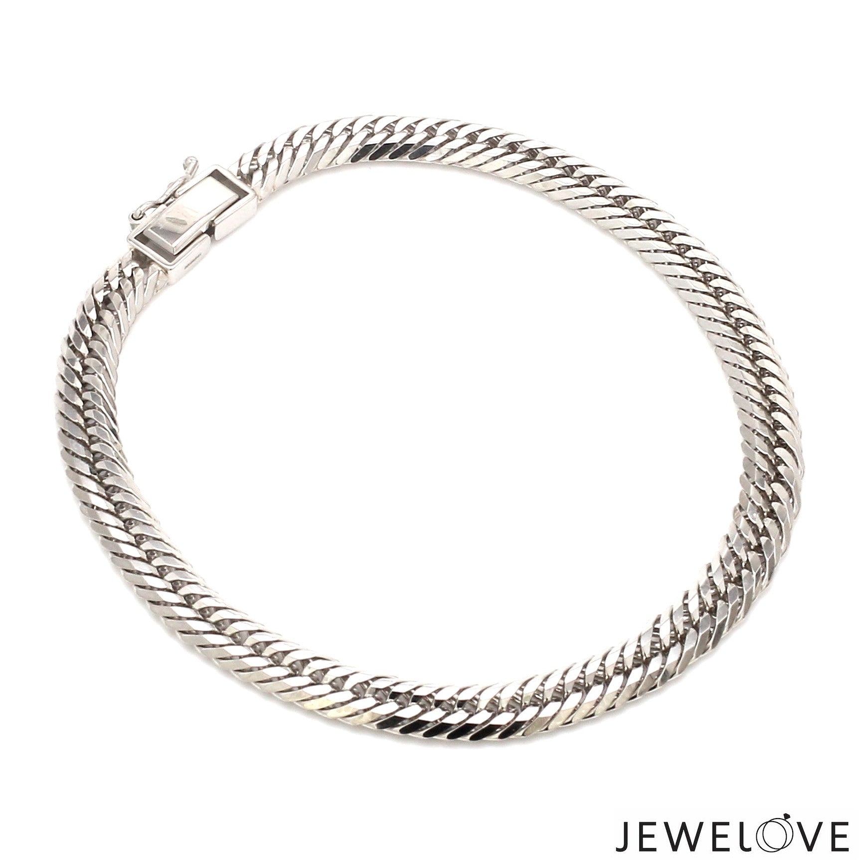 6mm Japanese Platinum Cuban Bracelet for Men JL PTB 1176-A