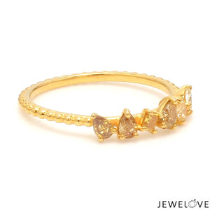 18K Yellow Gold Ring with Yellow Diamond JL AU 128