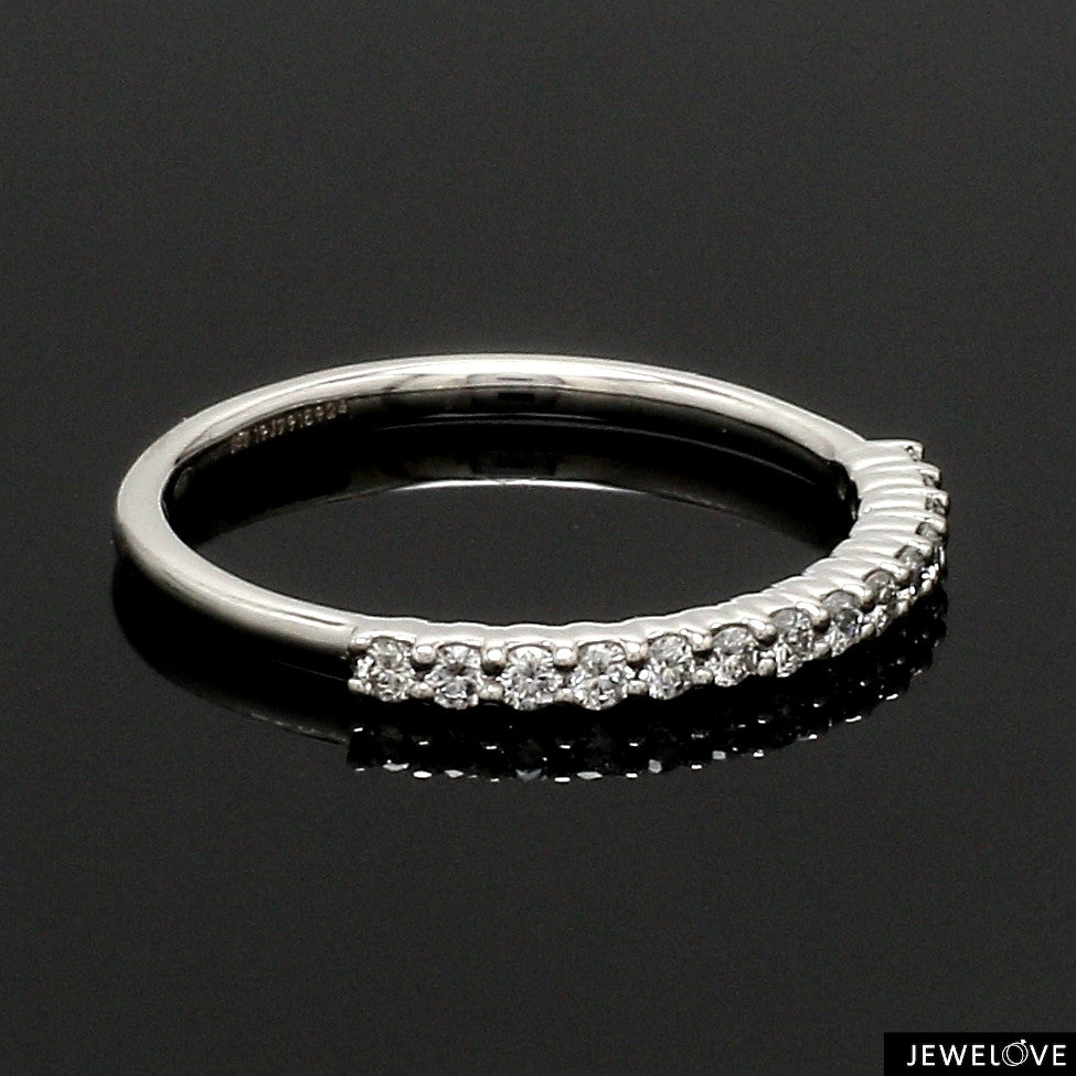 Half Eternity Diamond Ring in Platinum JL PT 1363