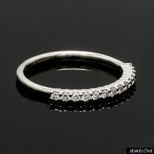 Half Eternity Diamond Ring in Platinum JL PT 1363