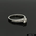 Load image into Gallery viewer, 70-Pointer Solitaire Diamond Shank Platinum Ring JL PT 1324-B   Jewelove.US
