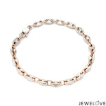 Load image into Gallery viewer, 5.25mm Platinum &amp; Rose Gold Bracelet for Men JL PTB 1278
