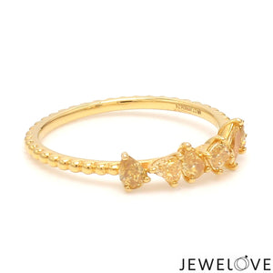 18K Yellow Gold Ring with Yellow Diamond JL AU 127