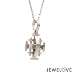 Load image into Gallery viewer, Platinum Jerusalem Cross Pendant JL PT P 304   Jewelove.US
