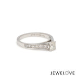 Load image into Gallery viewer, 30-Pointer Solitaire Diamond Shank Platinum Ring JL PT 1324   Jewelove.US
