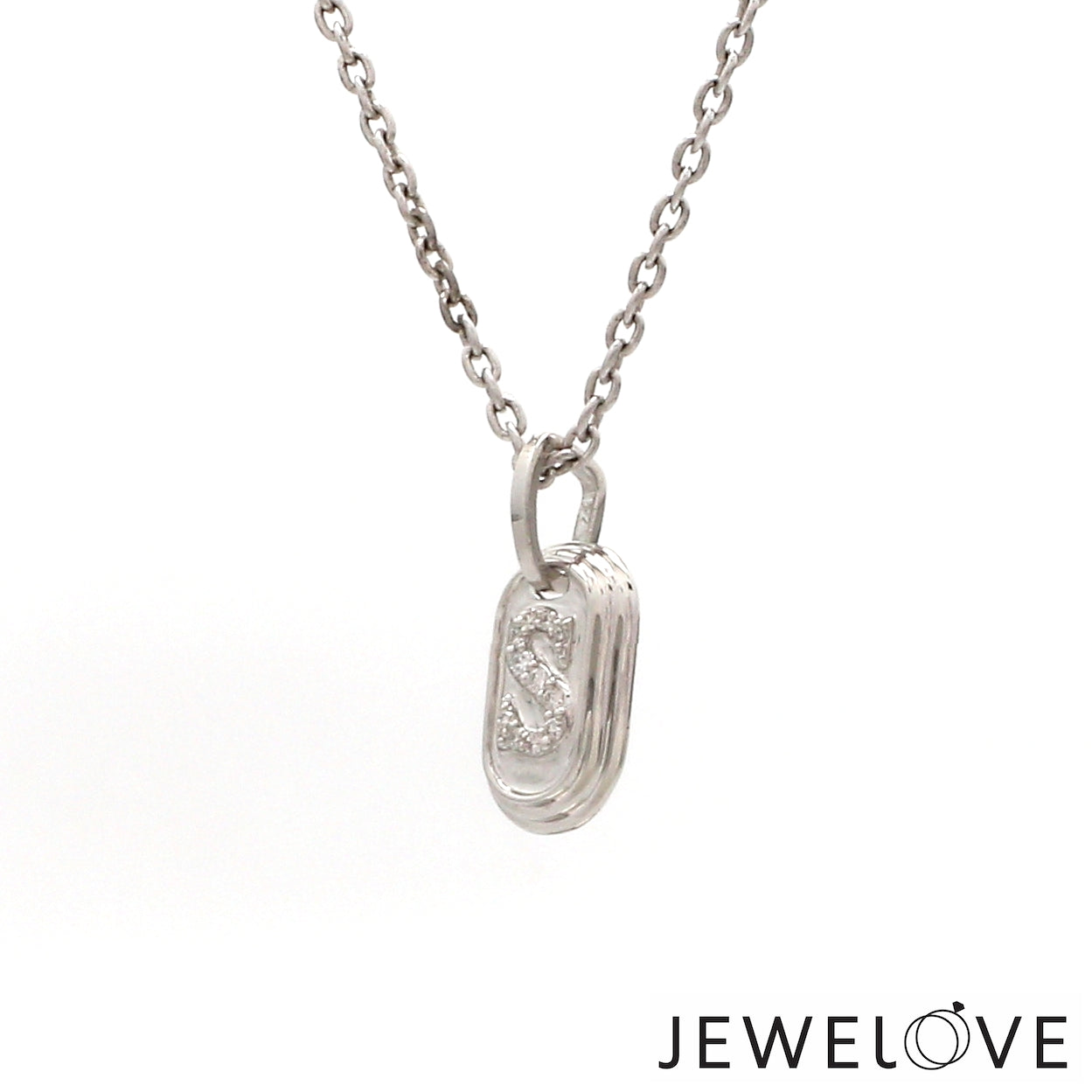 Platinum Diamond S Pendant JL PT P 349