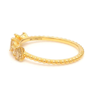 18K Yellow Gold Ring with Yellow Diamond JL AU 126