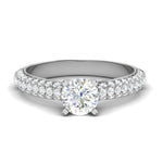 Load image into Gallery viewer, 1-Carat Solitaire Diamond Split Shank Platinum Ring JL PT RP RD 161-C
