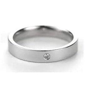 Single Diamond Platinum Ring JL PT 500