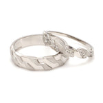 Load image into Gallery viewer, Designer Platinum Love Bands JL PT 615
