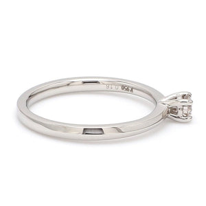 16 Pointer Classic 4-Prong Platinum Solitaire Ring JL PT 669