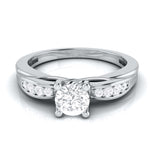 Load image into Gallery viewer, 1-Carat Solitaire Platinum Engagement Ring with a Hidden Heart JL PT G 118-C
