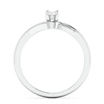 Load image into Gallery viewer, Designer Platinum Solitaire Ring with Diamond Accents JL PT 969
