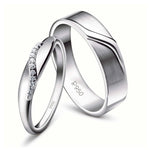 Load image into Gallery viewer, Elegant Platinum Couple Rings JL PT 453
