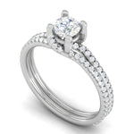 Load image into Gallery viewer, 1-Carat Solitaire Diamond Split Shank Platinum Ring JL PT RP RD 182-C
