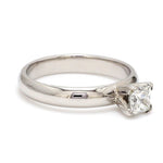 Load image into Gallery viewer, 30 Pointer Princess Cut Solitaire Platinum Ring with 4 Prongs JL PT 440-A
