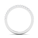 Load image into Gallery viewer, Designer Half Eternity Platinum Wedding Band with Diamonds JL PT 6850
