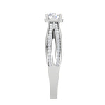 Load image into Gallery viewer, 30-Pointer Solitaire Diamond Split Shank Platinum Ring JL PT RP RD 165
