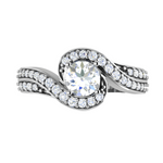 Load image into Gallery viewer, 1-Carat Solitaire Twisted Shank Diamond Platinum Ring JL PT RP RD 190-C
