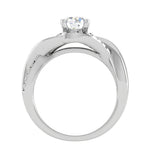 Load image into Gallery viewer, 70-Pointer Solitaire Platinum Diamond Single Twisted Shank Engagement Ring JL PT WB6007E-B
