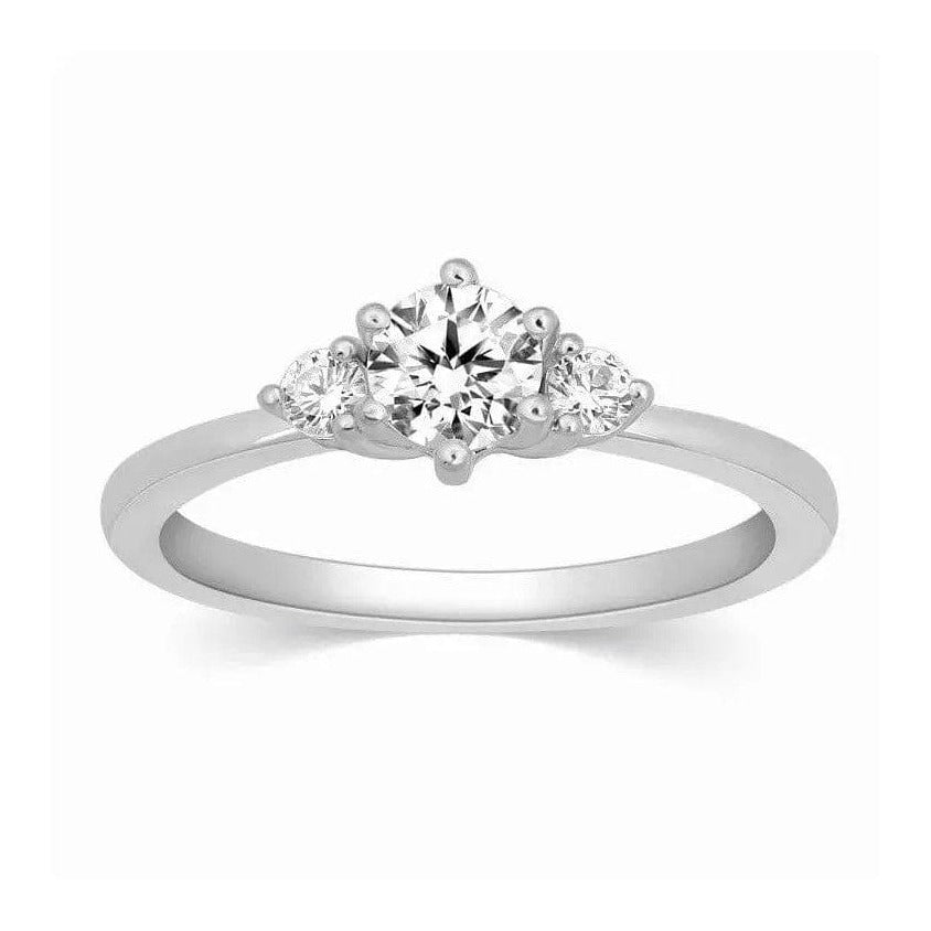 3 Diamond Platinum Engagement Solitaire Ring JL PT 326