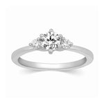 Load image into Gallery viewer, 3 Diamond Platinum Engagement Solitaire Ring JL PT 326
