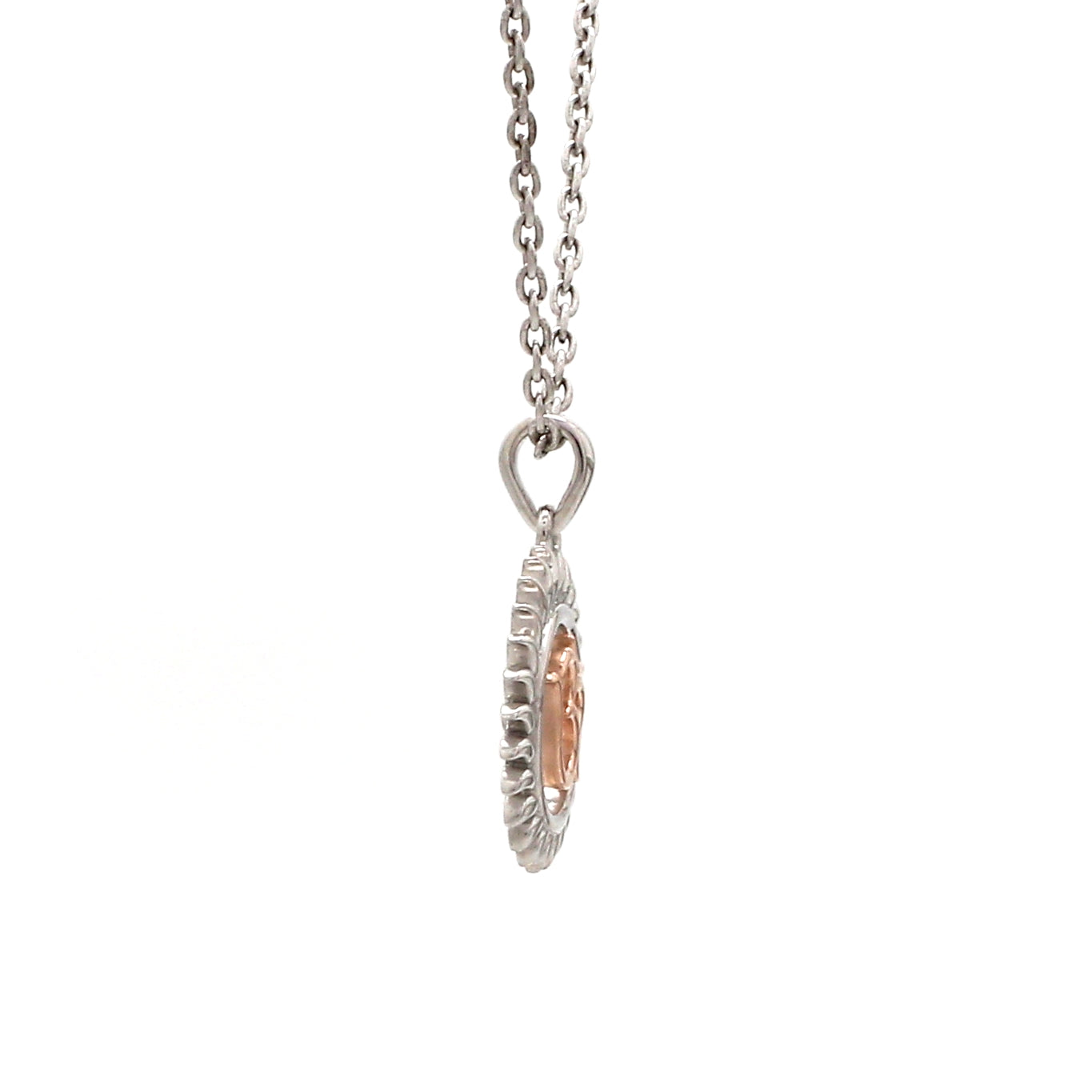 Platinum + Rose Gold Om Pendant JL PT OM-8   Jewelove.US