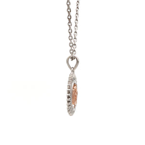 Platinum + Rose Gold Om Pendant JL PT OM-8   Jewelove.US