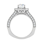 Load image into Gallery viewer, 1-Carat Solitaire Halo Platinum Split Shank Engagement Ring JL PT WB5982E-C
