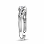 Load image into Gallery viewer, 0.20 cts. Solitaire Platinum Diamond Shank Engagement Ring JL PT 6999
