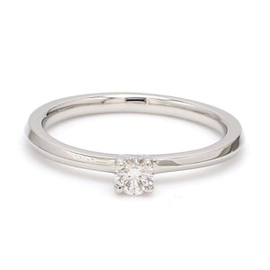 16 Pointer Classic 4-Prong Platinum Solitaire Ring JL PT 669