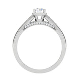 Load image into Gallery viewer, 1-Carat Solitaire Diamond Split Shank Platinum Ring JL PT RP RD 165-C
