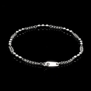 Japanese Platinum with Diamond Cut Balls Bracelet for Women JL PTB 1070