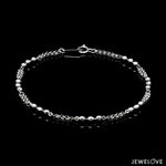 Load image into Gallery viewer, Japanese Platinum with Diamond Cut Balls Bracelet for Women JL PTB 1070
