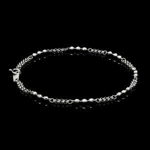 Japanese Platinum with Diamond Cut Balls Bracelet for Women JL PTB 1070