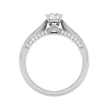 Load image into Gallery viewer, 1-Carat Lab Grown Solitaire Diamond Split Shank Platinum Ring JL PT RP RD LG G 118-B
