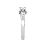 Load image into Gallery viewer, 1-Carat Lab Grown Solitaire Diamond Split Shank Platinum Ring JL PT RP RD LG G 118-B
