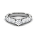 Load image into Gallery viewer, 50-Pointer Solitaire Diamond Split Shank Platinum Ring JL PT RP RD 159-A
