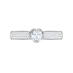 Load image into Gallery viewer, 50-Pointer Solitaire Diamond Split Shank Platinum Ring JL PT RP RD 159-A
